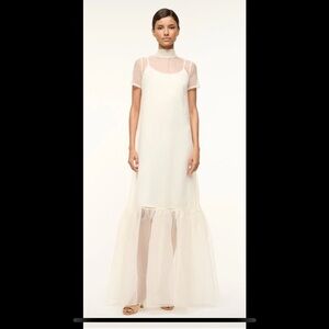 Elegant Cream Maxi Dress | Staud Calluna